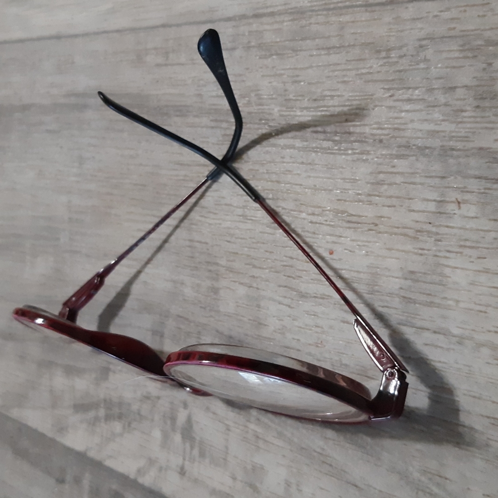 Big Thin Frame Glasses Round Frames - image 4